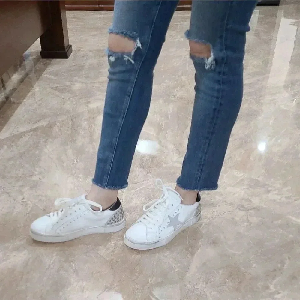 NWOT Steven Rubie-S Studded Star Sneakers